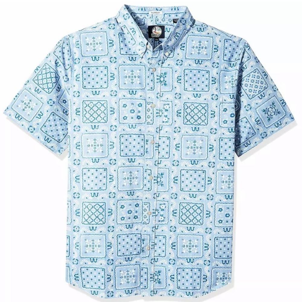 Reyn Spooner Denim Lahaina Button Up Shirt